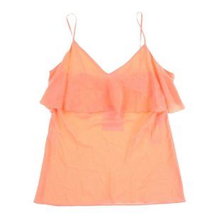 Diane von Furstenberg Tiered V-neck Cami (L) NWT